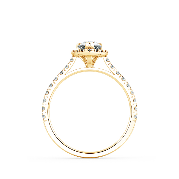 Nhẫn đính hôn Halo đai tấm NCH8301 5